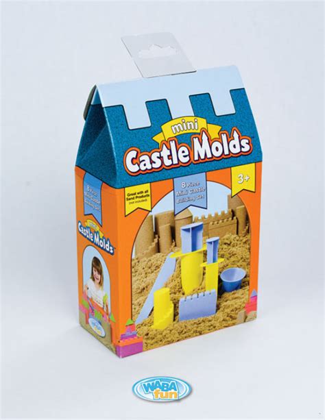 Kinetic Sand Mini Castle Moulds 6 Pieces WordUnited