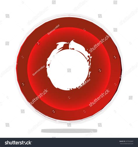 Record Button Red Vector Illustration Stock Vector Royalty Free