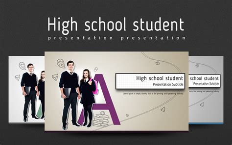 High School Student Powerpoint Template Templatemonster