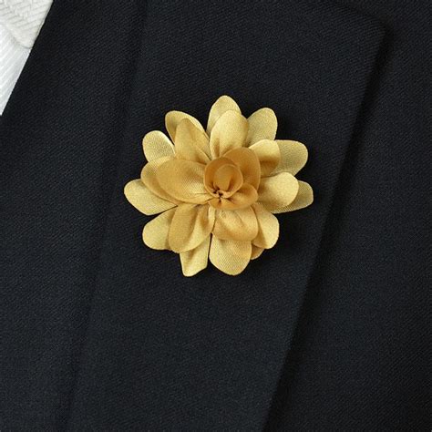 Gold Flower Lapel Pin Flower Lapel Pin Lapel Pins Gold Flowers