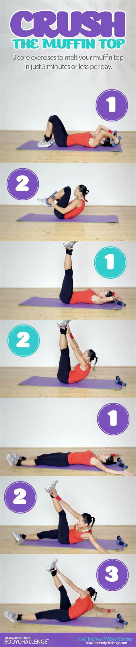 3 Moves You Can Use To Melt Your Muffin Top 5 Min Per Day Body