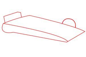 Now at the ends of the hood we will draw two convex arcs. How to Draw a F1, Step by Step, Cars, Draw Cars Online ...