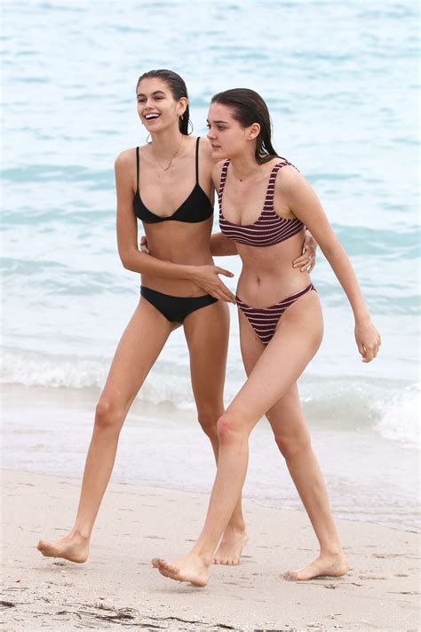 Kaia Gerber In Bikini Spring Break In Miami Celebmafia