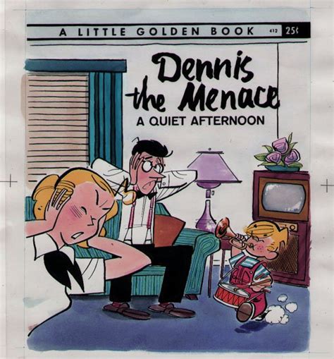 Ketcham Studio Dennis The Menace Golden Book Cover Painting In