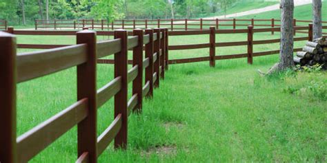 Hdpe Ranch Fencing Durable 2 3 And 4 Rail Fence For Ranches And Large