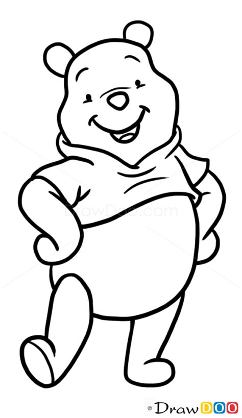 Winnie The Pooh Drawings Of Disney Characters How To Draw Winnie The