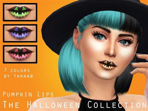 The Sims Resource The Halloween Collection Pumpkin Lips