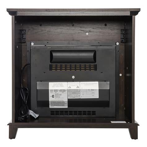 Akdy Fp0095 27 Electric Fireplace Freestanding Brown Wooden Mantel