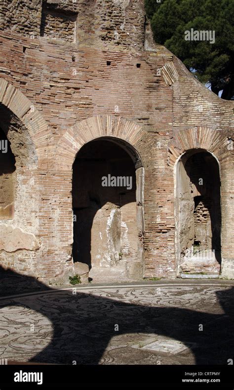 Ostia Antica Baths Of The Seven Sages 2nd Century Ad Round Hall