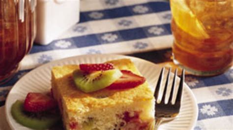This is the recipe on the back of the bisquick mix box. Kiwi and Strawberry Shortcake Squares Recipe - Tablespoon.com