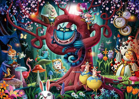 ravensburger 16456 most everyone is mad 1000 piece puzzle for adults alice in wonderland theme