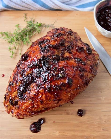 Air Fried Turkey Breast With Cherry Glaze Blue Jean Chef Meredith Laurence