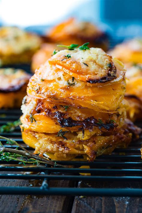 Cheesy Gruyere Sweet Potato Stacks Oh Sweet Basil