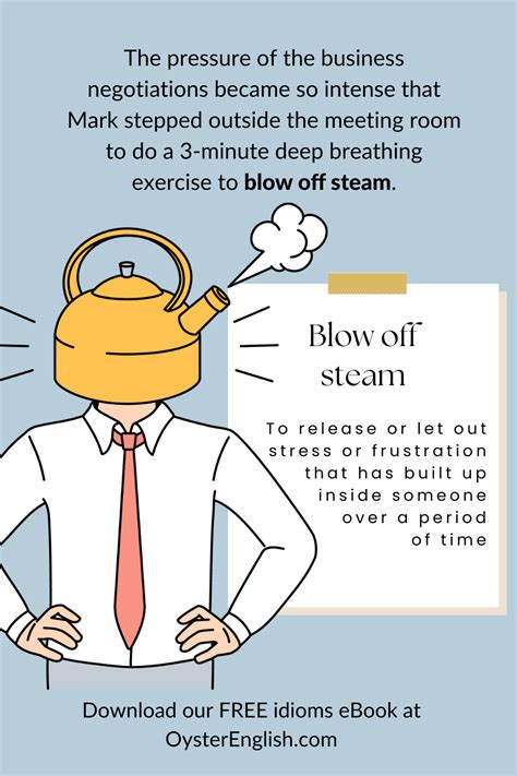 Blow Off Steam Meaning Examples