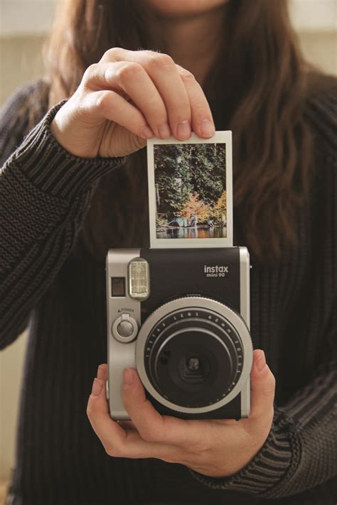 Fujifilm Instax Mini 90 Black Camera Polaroid Pictures Polaroid