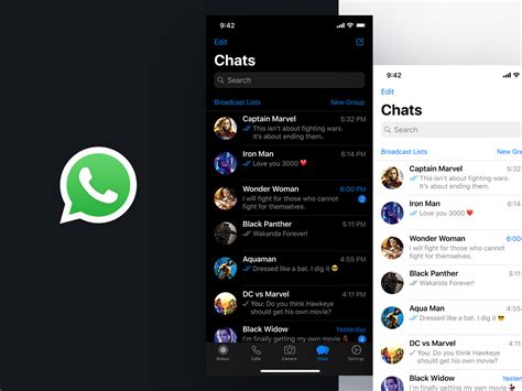 Chats Screen Whatsapp Dark Mode For Ios By Chethan Kvs On Dribbble
