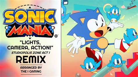 Sonic Mania Lights Camera Action Studiopolis Zone Act 1 Remix