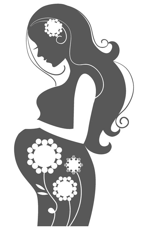 Pregnancy Silhouette Woman Clip Art Pregnancy Png Download 1900