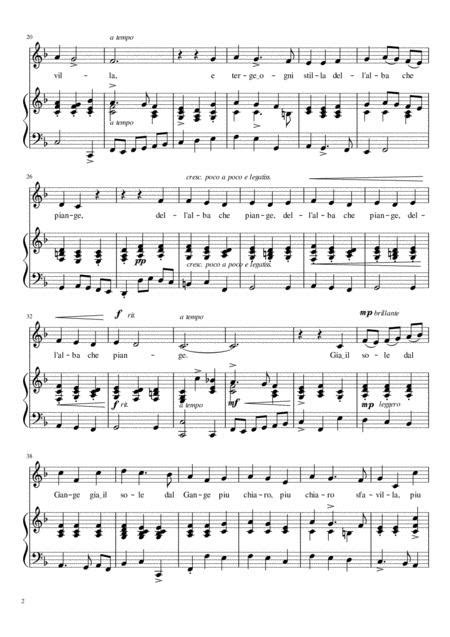 Gia Il Sole Dal Gange Scarlatti - Gia Il Sole Dal Gange - F Major By Alessandro Scarlatti (1660-1725
