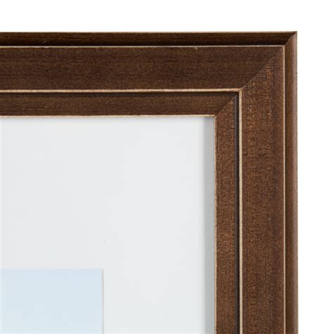 Designovation Kieva Solid Wood Picture Frames Distressed Espresso