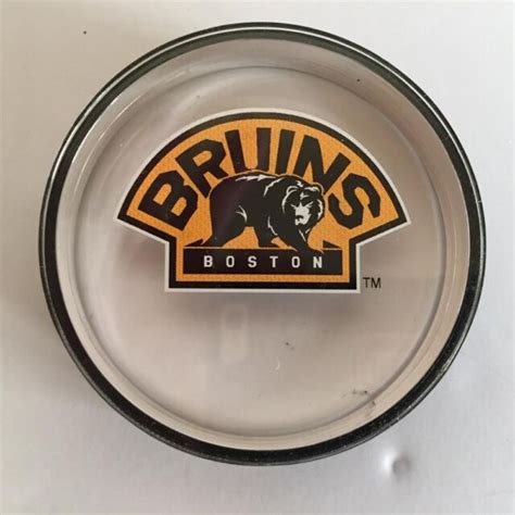 Nhl Boston Bruins Acrylic Hockey Puck 2 Ebay