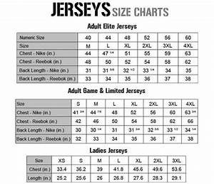 Football Jersey Size Chart