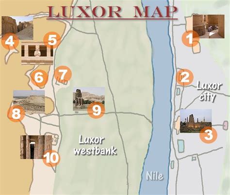 Map And Info About The City Luxor Egypt