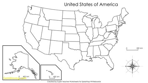 State Capitals Map Quiz Printable Of Us States With Capitols Capital