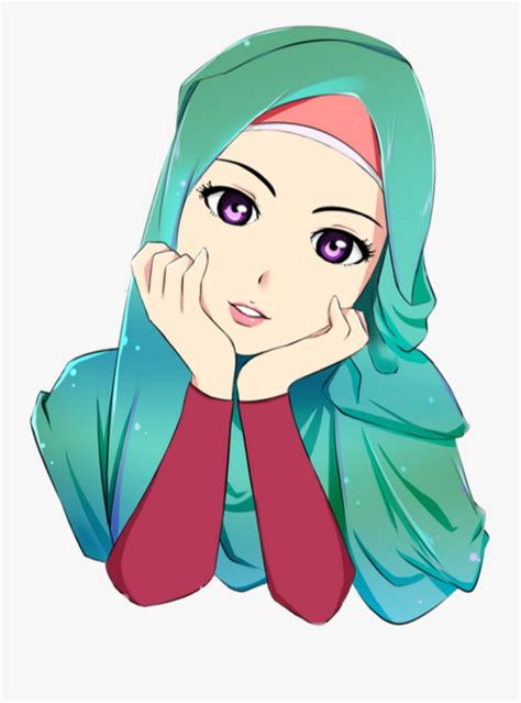 Mother Clipart Islamic Cute Hijab Girl Cartoon Free Transparent
