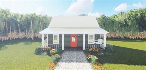 Two Bedroom Cottage With Options 51000mm Architectural Designs