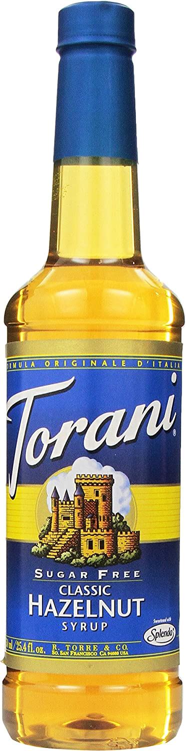 Torani Sugar Free Classic Hazelnut Syrup Ml By Torani Amazon Co Uk