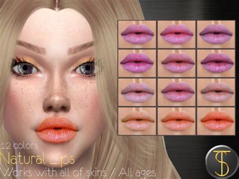 The Sims Resource Natural Lips 01 By Turksimmer • Sims 4 Downloads