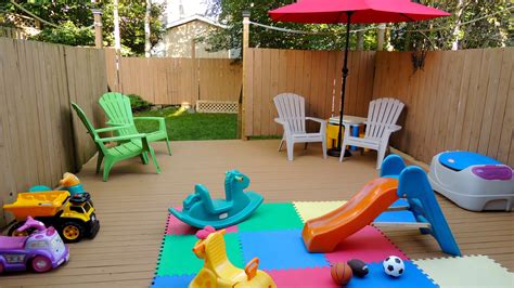 Facilities Ars Wee Ones Home Child Care Back Deck Play Area Deck