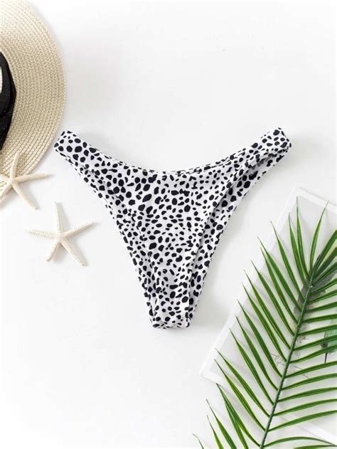Dalmatian Rib High Cut Bikini Panty