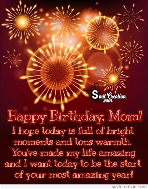 Amazing Happy Birthday Card For Mom