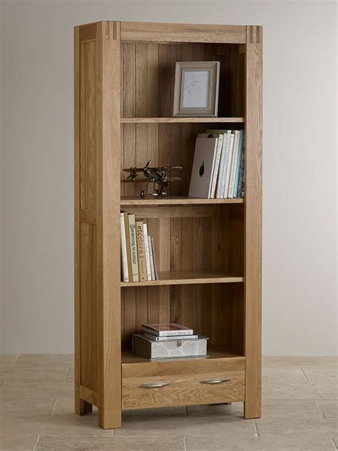 Alto Natural Solid Oak Bookcase Home Office Furniture Solid Oak