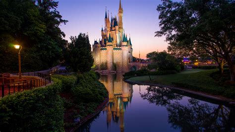 Wallpaper Magic Kingdom Disney Castle Disneyland Morning 3840x2160
