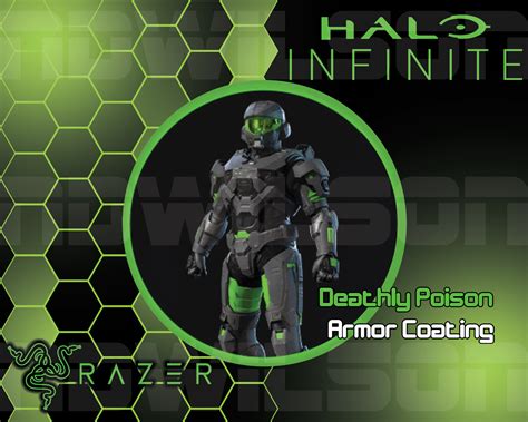 Halo Infinite Deathly Poison Armor Coating Ulta Rare Code Razer