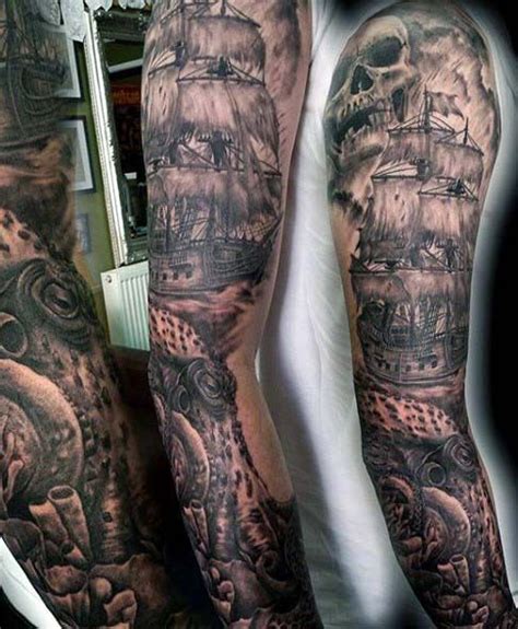 37 Nautical Sleeve Tattoos For Men 2024 Inspiration Guide Tattoo