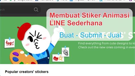 Cara Membuat Stiker Animasi Line Sederhana Untuk Pemula Youtube