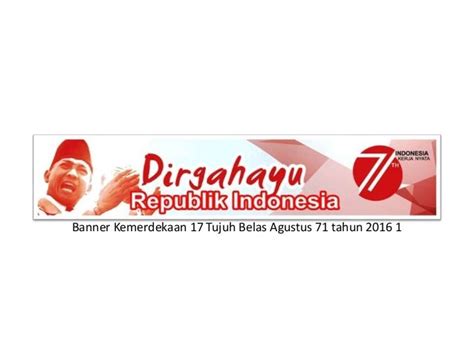 Desain Banner Dirgahayu Kemerdekaan 17 Agustus Indonesia