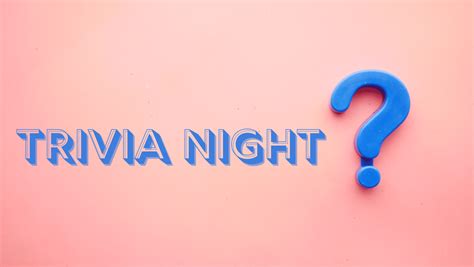 Trivia Nights Archives Trivia Bliss