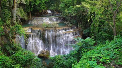 Kanchanaburi Waterfall Bing Wallpaper Download