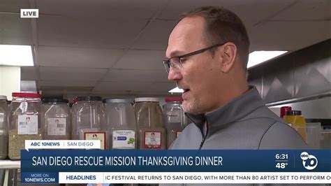 San Diego Rescue Mission Provides Homeless With Thanksgiving Meal