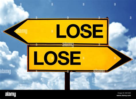 You Lose Road Sign Hi Res Stock Photography And Images Alamy