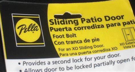 Pella Sliding Patio Door Foot Bolt Xo New Nip Assembly Ebay