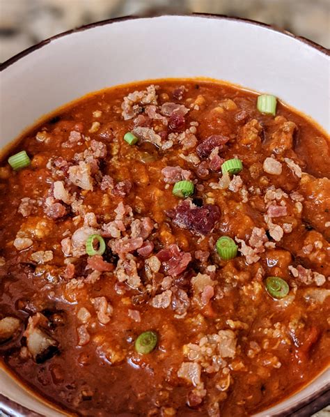 Slow Cooker 3 Meat Chili No beans Café Flavorful