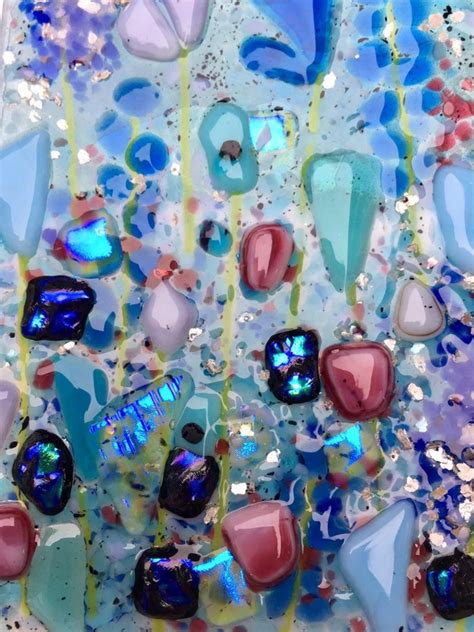 Fused glass glass art fused glass wall art fused glass art | Etsy | Fused glass wall art, Framed 