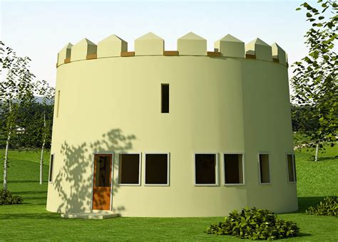 Fortress Tower Earthbag House Plans