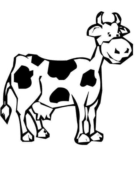 Cute Cow Animal Coloring Books For Kids Drawing
